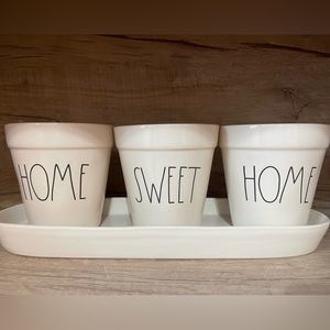 Rae Dunn Home Sweet Home planters